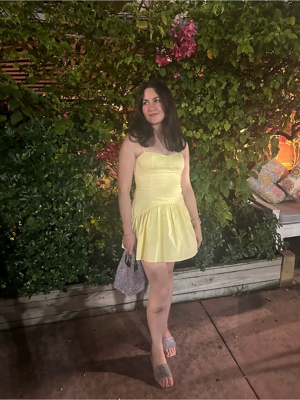 Peppermayo Lemon Yellow Spaghetti Strap Dress